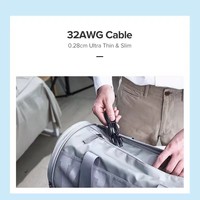 Kabel Ethernet UGREEN Cat 6a 10Gbps, Kabel Jaringan 4 Twisted Pair, Kabel Patch Cord Internet UTP Cat6a, Kabel LAN Ethernet RJ45