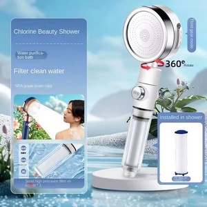 Cabezal <span class=keywords><strong>de</strong></span> Ducha Extra Grande <span class=keywords><strong>de</strong></span> Alta Presión, <span class=keywords><strong>de</strong></span> Doble Cara y con Control con una Sola Mano, para Baño y Accesorios <span class=keywords><strong>de</strong></span> Grifo - Product Image 4