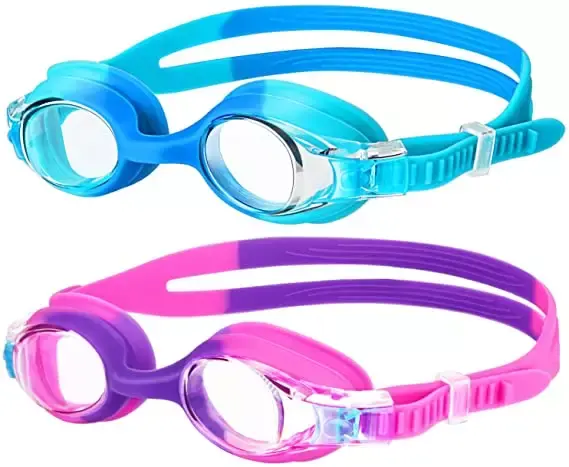 Óculos de natação para meninos e meninas, não fugas antiembaçante