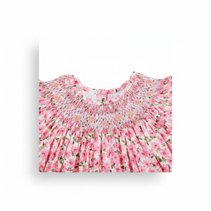 Venta al por mayor de vestidos de verano para bebés de flores para niños, vestido ahumado para niñas ODM OEM de 8M a 12 años de alta gama, cómodo - Product Image 1