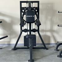 POWER X Machine de presse à épaules assise professionnelle à charge libre, presse supérieure convergente, en acier robuste, équipement de musculation pour les deltoïdes