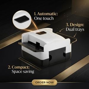Nouvelle machine à mélanger les cartes automatique en plastique pour le poker texan, jeu de table O NU, rechargeable et écologique - Product Image 1