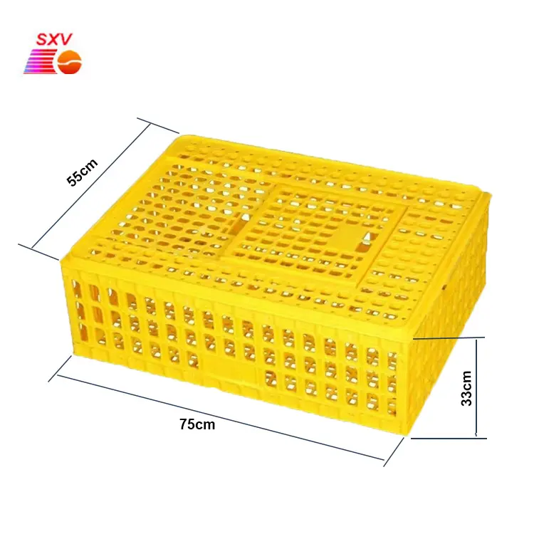 鶏肉農機具輸送ケージ大型家禽箱プラスチック輸送バスケット