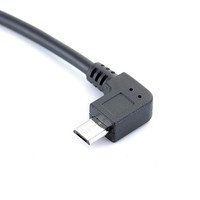 Câble DAC Micro USB vers Type-C coudé avec blindage tressé pour connexion téléphone, ordinateur, amplificateur DAC 30cm