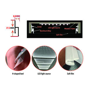Otel Lobisi Gergi Tavan Dekoru PVC Gergi Film Tavan Işık Kutusu Kumaş Gökyüzü Bulutu Yumuşak Membran Tavan Panelleri - Product Image 3