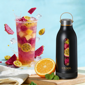 Portable Usb Rechargeable <span class=keywords><strong>Blender</strong></span> Jus Mélangeur Bouteille Nouveau Type-c Port De Charge Étanche Style Plastique Oem - Product Image 1