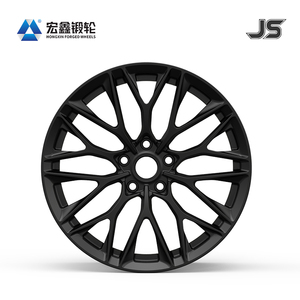 Hongxin Nouvelles Jantes Multi-Rayons en Alliage d'Aluminium Forgé 6061 Noir Mat de 16 à 24 Pouces, Ajustement Universel pour Véhicules de Tourisme - Product Image 5