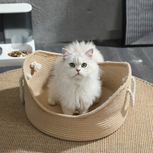 New four seasons universal rope knitting cradle nest large space <b>cat</b> nest dog nest handmade summer knitting <b>cat</b> <b>scratch</b> <b>board</b> ne - Product Image 3