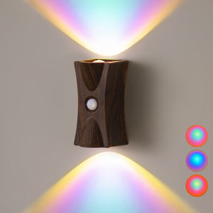 Rgb Neon Sunset Led Wandlampen Bewegingssensor Draadloze magnetische nachtlampjes aan het bed USB oplaadbare Smart Home Decor Lights - Product Image 2