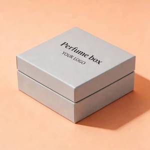 Boîte d'emballage de luxe biodégradable pour bijoux, montres et colliers, finition mate, gris magnétique haut de gamme, élégante - Product Image 1