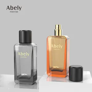 Abely आपूर्तिकर्ता कस्टम सजावटी इत्र की बोतलें थोक 50mL लक्जरी खुशबू बोतल गिलास खाली Parfum Botol