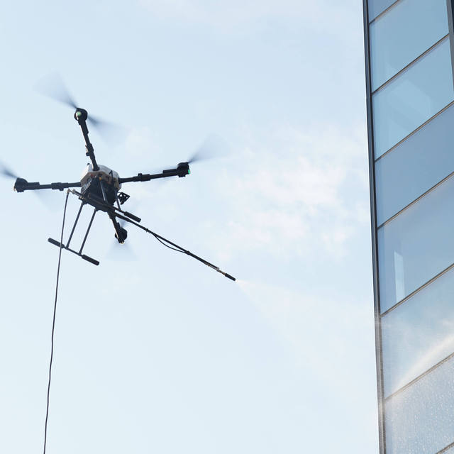 High Pressure Cleaning Prosumer Drone for Commercial Building and Window Cleaning Ready to Fly Electric Powered