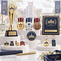 Fabricant de récompenses personnalisées pour les anniversaires scolaires et de marchandises de marque pour les campus, pour les célébrations du centenaire