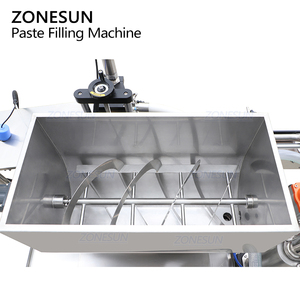 เครื่องบรรจุซอสแบบอัตโนมัติ ZONESUN ZS-YT1T-1PXM พร้อมปั๊มโรเตอร์เซอร์โวแบบหัวเดียว สำหรับบรรจุซอสมะเขือเทศ ซอสข้น และเนื้อครีม พร้อมถังผสม - Product Image 5