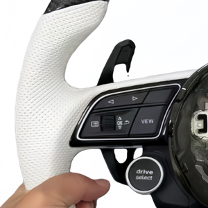 Volant de voiture en cuir perforé personnalisé pour Audi RS3 RS4 RS5 S3 S4 S5 S6 <span class=keywords><strong>RS6</strong></span> A3 A4 A5 Q3 A6 A7 R8 TT S7 Accessoires de voiture - Product Image 3