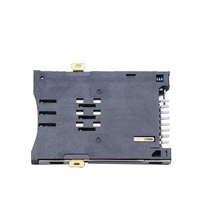 Connecteur de carte de téléphone portable de fente de mémoire de haute qualité connecteur de prise de carte Micro SD de 8 broches
