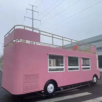 Fourgon alimentaire à deux étages Voiture Bus Café Boutique Foodtruck Kiosk Food Cream Bar à jus mobile Camion remorque alimentaire