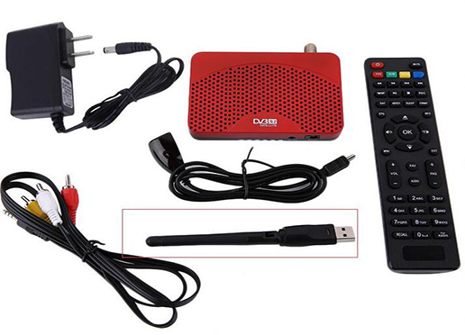 Junuo prix usine DVB-S2 MINI HD récepteur Satellite SUNPLUS 1506TV avec WIFI IKS IPTV