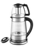 Samovar électrique numérique 2-en-1 sans fil avec contrôle de température, bouilloire à double paroi, appareil de cuisine domestique