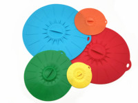 Lot de 5 couvercles en silicone réutilisables, résistants à la chaleur, sans BPA, pour bols et casseroles