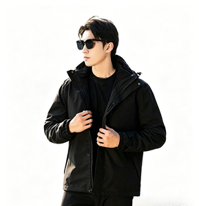 Chaqueta Táctica con Capucha 2 en 1 para Hombre y <span class=keywords><strong>Mujer</strong></span> - Tex Zipper, Resistente al Viento, Impermeable, Transpirable y de Secado Rápido para Relleno - Product Image 4
