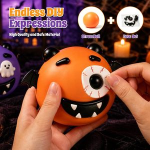 Nouveau jouet sensoriel anti-stress à presser, souple et malléable, à rebond lent, pour Halloween, avec fonction de transformation de visage de chien DIY - Product Image 2