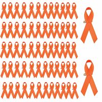 Ruban de sensibilisation au cancer du sein en satin 100% coton imprimé avec logo personnalisé, 1,4 x 3 pouces, avec épingle de sûreté, résistant au rétrécissement, décoratif