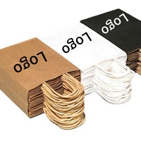 Sacs en papier kraft écologiques personnalisés avec logo de haute qualité pour l'emballage alimentaire à emporter, impression de logo