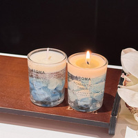 IJskoffiegeur sojawas kaars in glazen pot | Handgemaakte natuurlijke schoon brandende was | Luxe Spa Selfcare Premium Vakantiegeschenk voor het geven van weggeefcadeaus