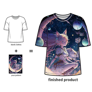 All'ingrosso della fabbrica su misura di sublimazione del corpo completo di stampa da uomo T-Shirt modello personalizzato T-Shirt per uso di promozione - Product Image 4