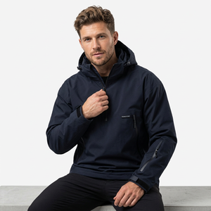 Veste de ski imperméable coupe-vent à capuche avec fermeture éclair en polyester pour le ski, le snowboard, hommes, femmes, couple - Product Image 2