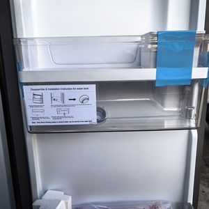 Black French Style Double Door <b>Refrigerator</b> Freezer With 4 Doors Variable Frequency Water Dispenser Multi-Door Design Accommodat - Product Image 4
