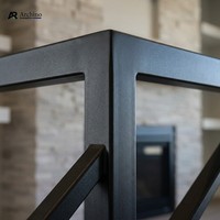 Rampe horizontale en alliage d'aluminium durable et antirouille, revêtement poudré RAL personnalisé pour escalier et balcon, garantie 5 ans