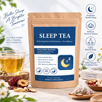 Sachets de thé aux herbes naturelles pour le sommeil, 100g, 20 unités, marque privée, thé apaisant et relaxant pour la nuit, OEM, directement de l'usine