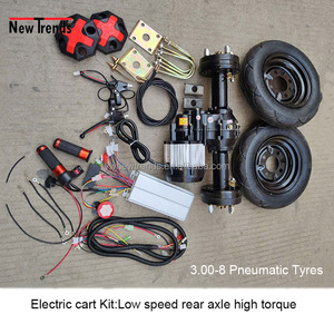 Ensemble d'essieu arrière de moteur différentiel sans brosse de 500W 48V pour le moteur de voiture plat de trémie de cendre de chariot électrique - Product Image 6