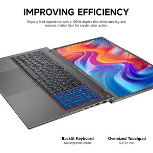 Ordinateur portable 17.3 "FHD 120Hz Intel Quad Core Processeur 16GB DDR5 RAM 512GB SSD Rétro-éclairé KB Grand Pavé Tactile Clavier Numérique - Product Image 5
