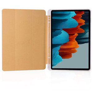 2024 nuovo Design pieghevole Cover posteriore trasparente con portamatite per <span class=keywords><strong>Samsung</strong></span> <span class=keywords><strong>Galaxy</strong></span> <span class=keywords><strong>Tab</strong></span> <span class=keywords><strong>S8</strong></span> <span class=keywords><strong>Plus</strong></span>/S7 <span class=keywords><strong>Plus</strong></span>/S7 FE 12.4 pollici - Product Image 4