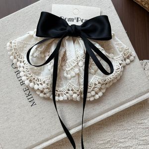 Jepit Rambut Gaya Bohemian Warna Beige Manis dengan Renda Berlubang, Pita Besar, Jepit Pita Mewah, Jepit Rambut Musim Semi, Jepit Rambut Dekoratif Elegan untuk Anak Perempuan - Product Image 4