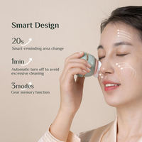 3 en 1 Équipement de beauté Soins de la peau Nettoyage du visage électrique en profondeur Brosse de nettoyage du visage sonique exfoliante en silicone