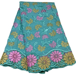 Lubang Tali Katun Swiss Potongan Tangan Kain Renda Lisami Elegan Voile untuk Gaun Kain Tas Sepatu dan Hometextile - Product Image 1