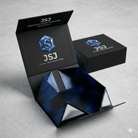 Custom Printed Rigid Paperboard Boxes for Digital Sports Watch and Wearable Health Monitor with Magnetic Lid Closure