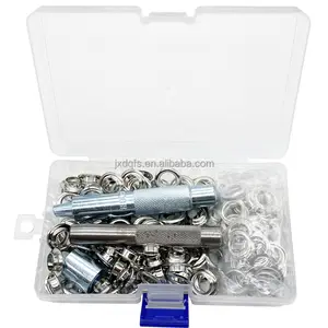 canvas grommet with 3 Setting Tool 100 Sets Grommets Eyelets (10 mm inner and 17 mm diameter) with Punch Die Tool