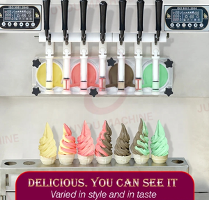 Machine à Crème Glacée Commerciale Professionnelle 7 Saveurs Populaire – Machine à <span class=keywords><strong>Glace</strong></span> Douce et Desserts Glacés - Product Image 5