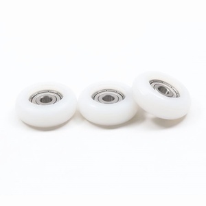 Cajones Rodamientos de acero inoxidable 626ZZ Rodamientos de rodillos de nailon blanco <span class=keywords><strong>para</strong></span> puerta corredera Ventana Gabinete Poleas de rueda de rodillos - Product Image 5