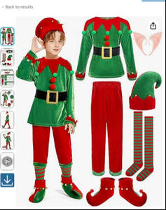 बच्चों के क्रिसमस बैले प्रदर्शन के लिए पुरुषों और महिलाओं के लिए सौंदर्य पोशाक सूट - Product Image 6