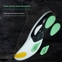 Semelles Confort Sportives TPU PU Graphene Maille Soutien de la Voûte Plantaire Absorption des Chocs Anti-Fatigue Respirantes Course Unisexe Découpables