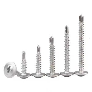410 Stainless Steel Phillips Head Washer Self Drilling Screw With Ribbon Washer Dovetail For Metal Drilling - Product Image 1