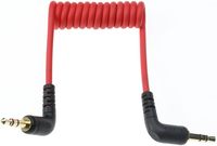 Câble audio TRS 3,5 mm Alvin's Cables (gaine PVC, emballage enroulé) Mâle-Mâle pour compatibilité microphone Rode VideoMicro sans fil