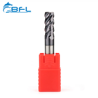 BFL-Fresa de extremo de carburo, Fresa de extremo de 4 flautas para molinos de extremo de carburo CNC de acero, 2, 3 y 4 flauta, molino de máquina de tungsteno