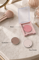 Boîtier d'emballage carré transparent en plastique ABS écologique pour fard à paupières, palette vide individuelle personnalisable, vente en gros